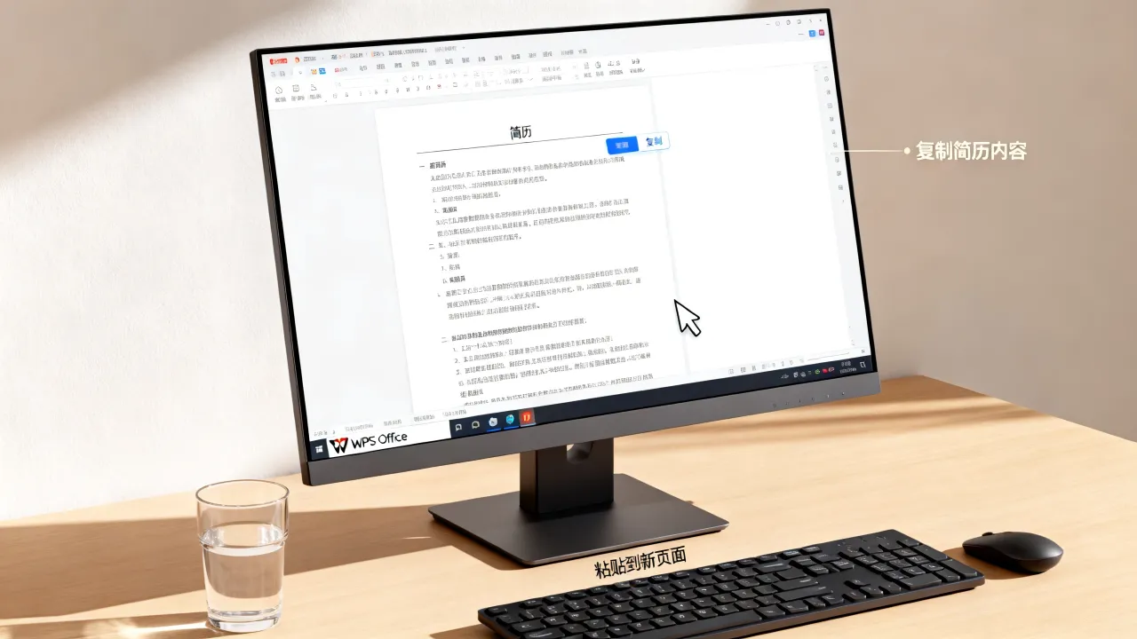 怎么粘贴简历WPS,WPS简历怎么复制粘贴到另一页?-图1 怎么粘贴简历WPS,WPS简历怎么复制粘贴到另一页?-图1