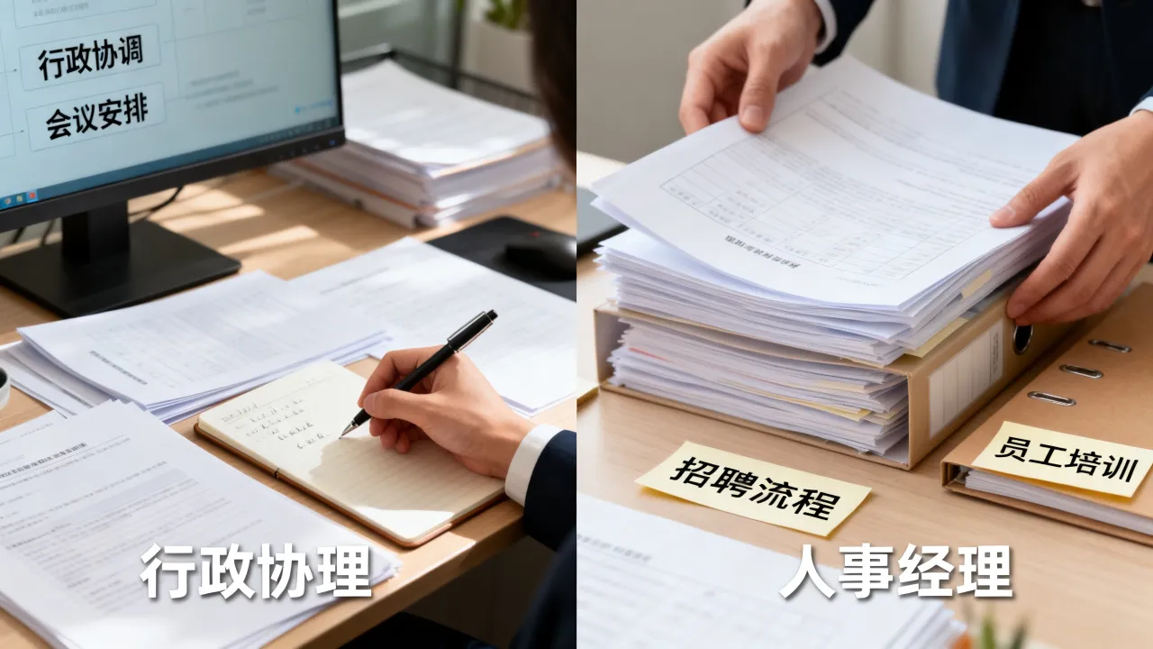 行政经理和人事经理哪个好?工作职责有什么区别-图1 行政经理和人事经理哪个好?工作职责有什么区别-图1
