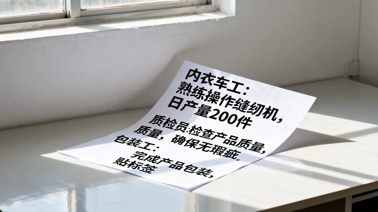 公明内衣厂招聘信息有哪些?长尾词怎么找靠谱岗位?-图1 公明内衣厂招聘信息有哪些?长尾词怎么找靠谱岗位?-图1