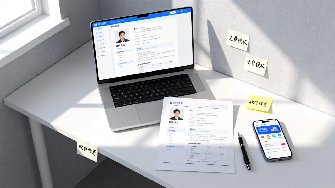 简历怎么制作封面,有哪些免费的模板和软件呢?