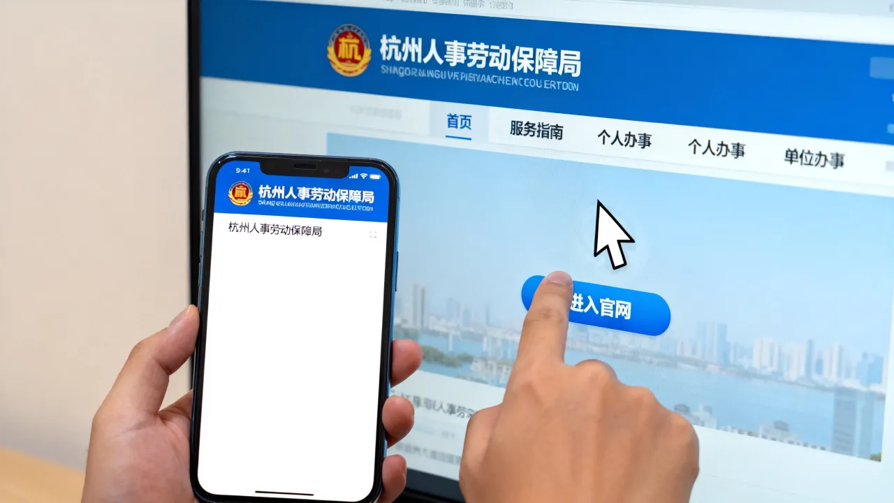 杭州人事劳动保障局官方网站是哪个,怎么进入?