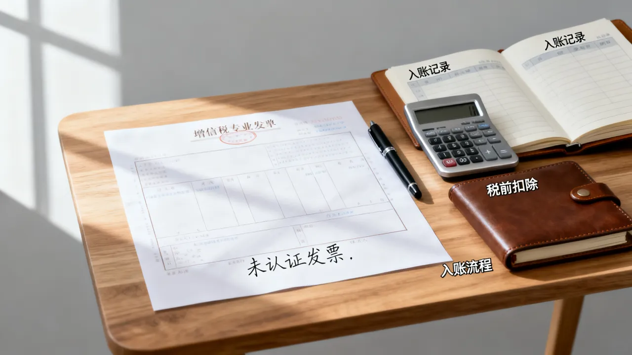 未认证发票如何入账？能不能税前扣除？