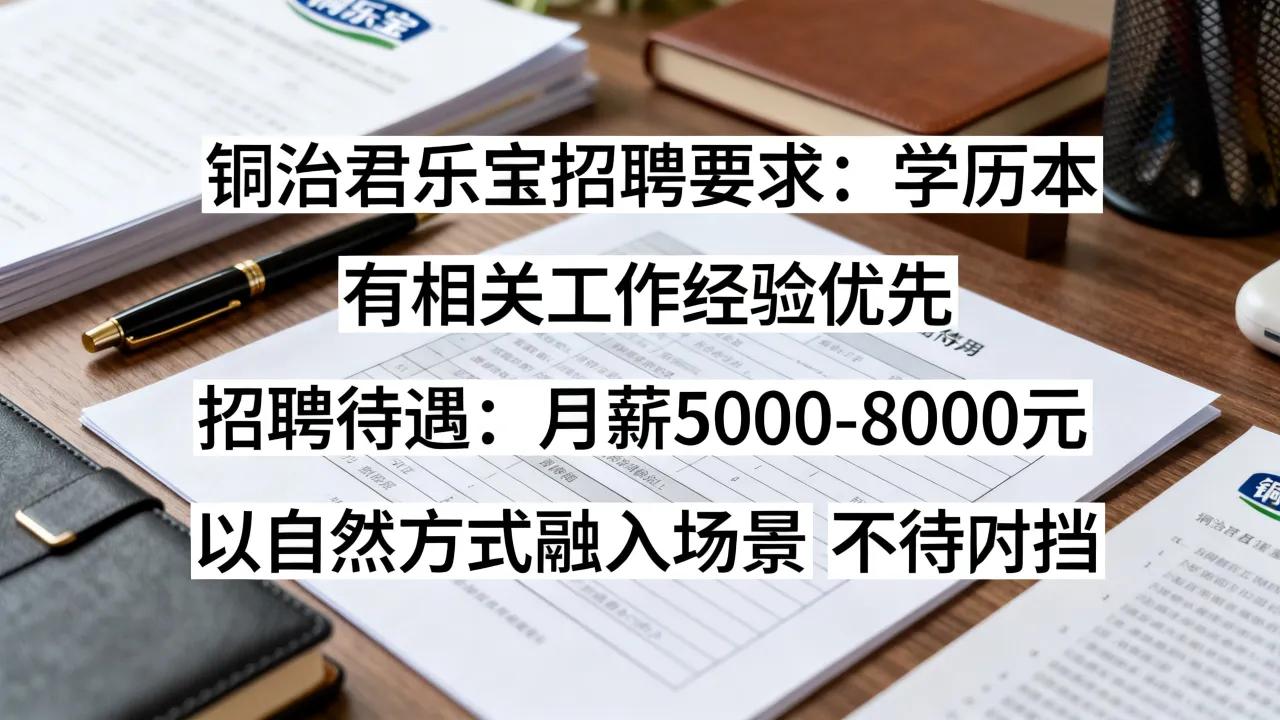 铜冶君乐宝招聘启事有哪些要求?,铜冶君乐宝招聘待遇怎么样