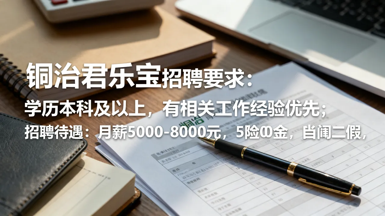 铜冶君乐宝招聘启事有哪些要求？，铜冶君乐宝招聘待遇怎么样-图2