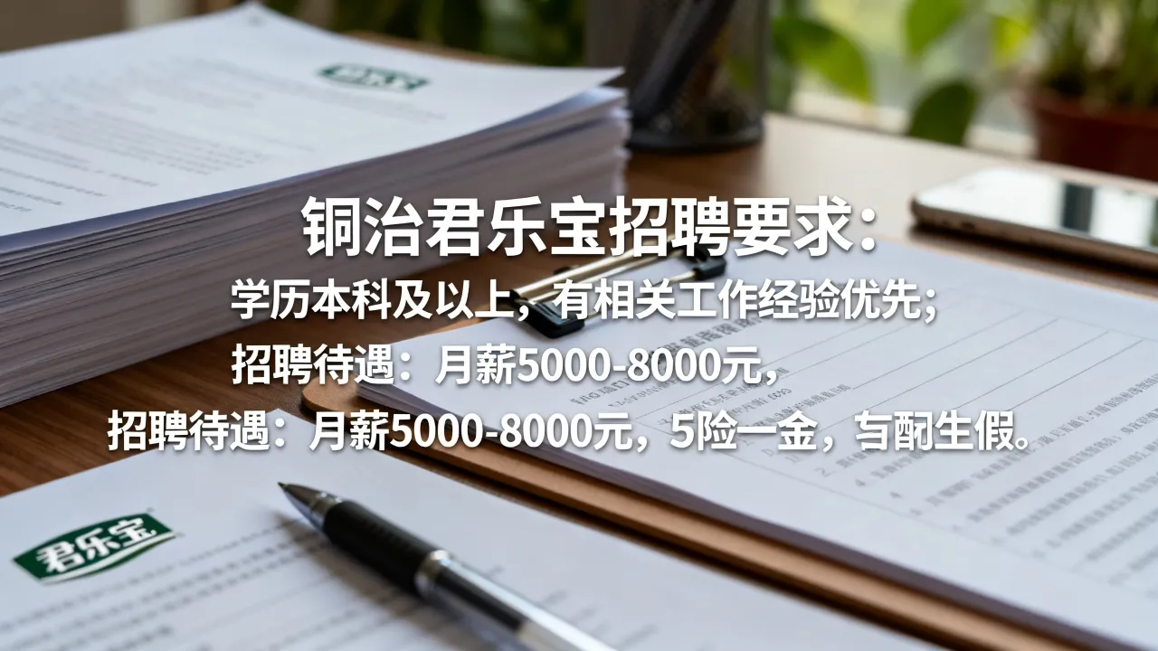铜冶君乐宝招聘启事有哪些要求？，铜冶君乐宝招聘待遇怎么样-图3