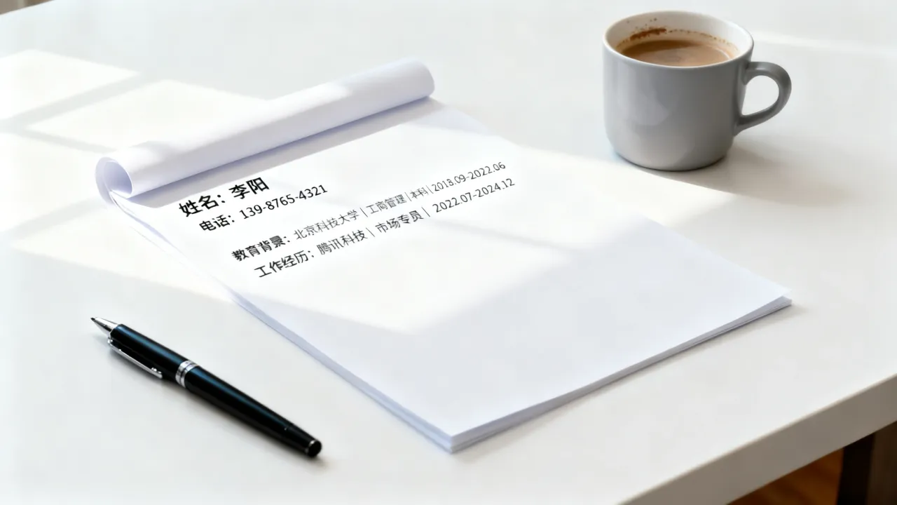 简历填写至今怎么填才正确?格式规范详解