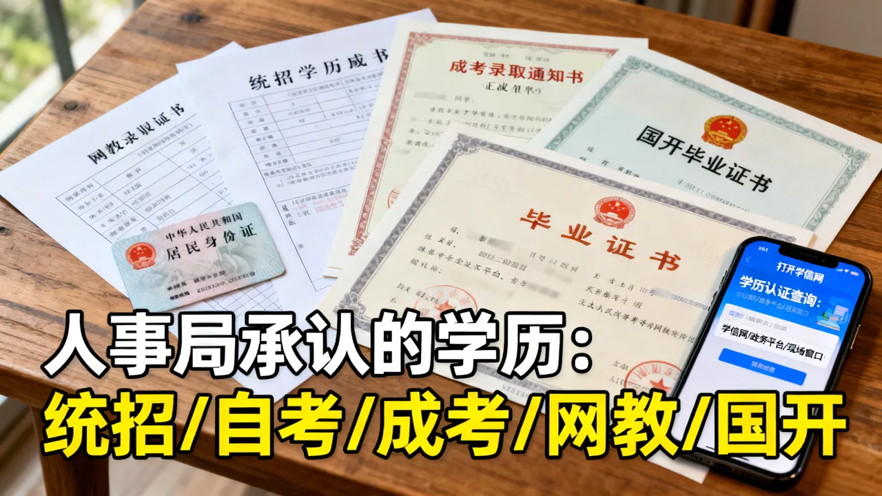 人事局承认的学历有哪些?学历认证怎么查询?