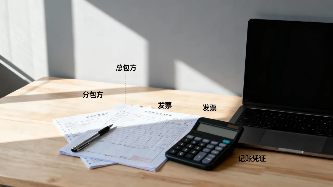 总包分包如何开票,分包方开票给总包方怎么做账?