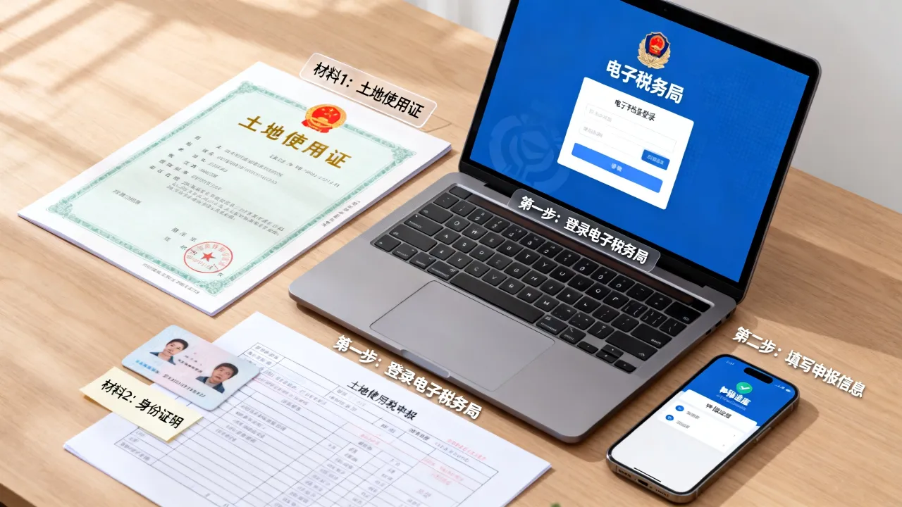 土地使用税如何申报，网上申报流程和所需材料有哪些？-图2