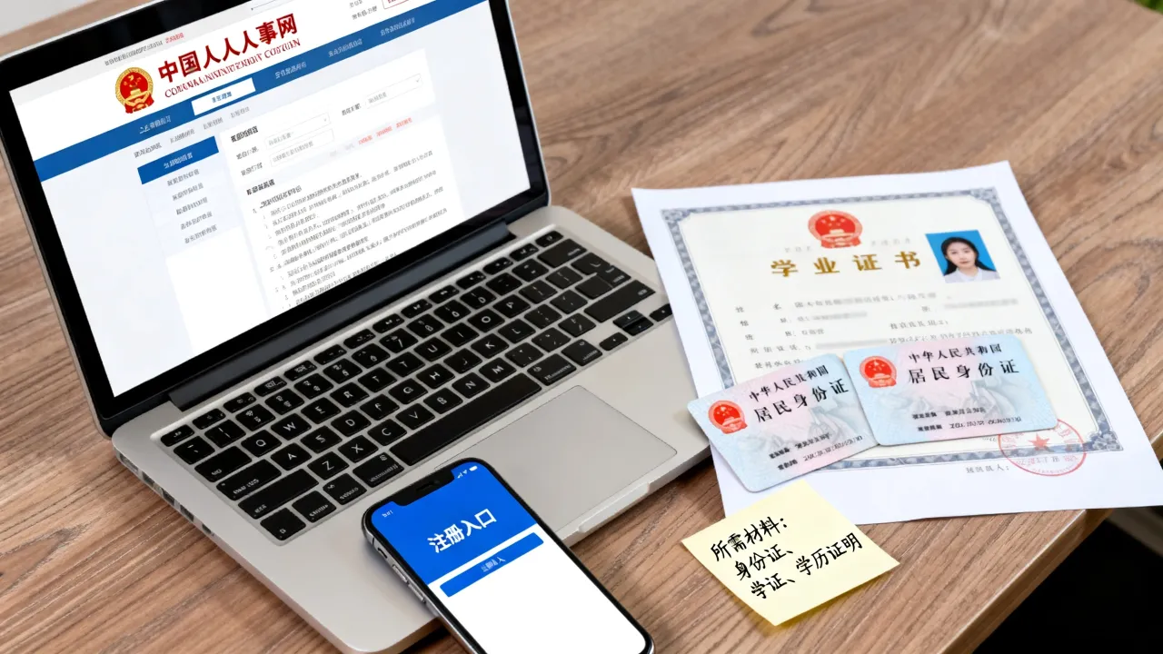 中国人事网注册入口在哪里?个人注册需要什么材料?