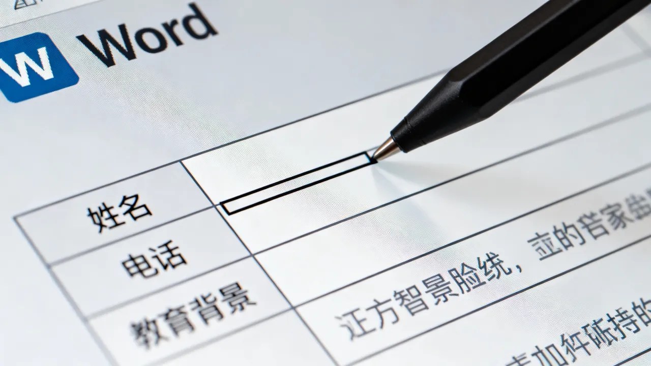 简历框怎么修改?简历模板表格边框如何调整更美观,Word编辑技巧详解-图3 简历框怎么修改?简历模板表格边框如何调整更美观,Word编辑技巧详解-图3
