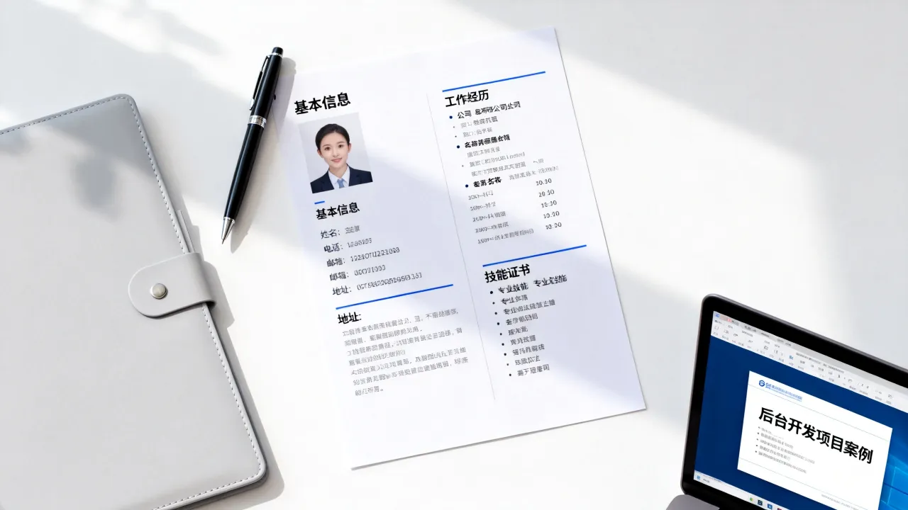 后台简历怎么写，后台简历怎么写才能提高通过率？-图2