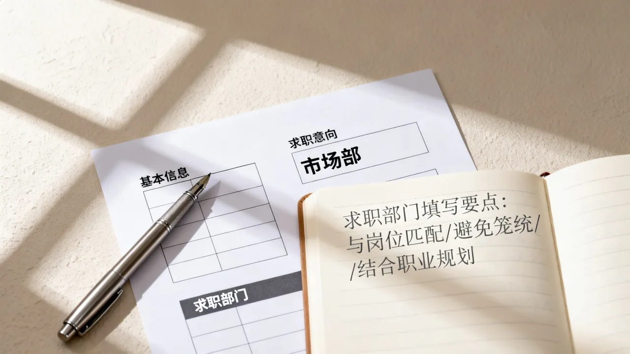求职部门怎么写,简历求职意向部门怎么填写才正确
