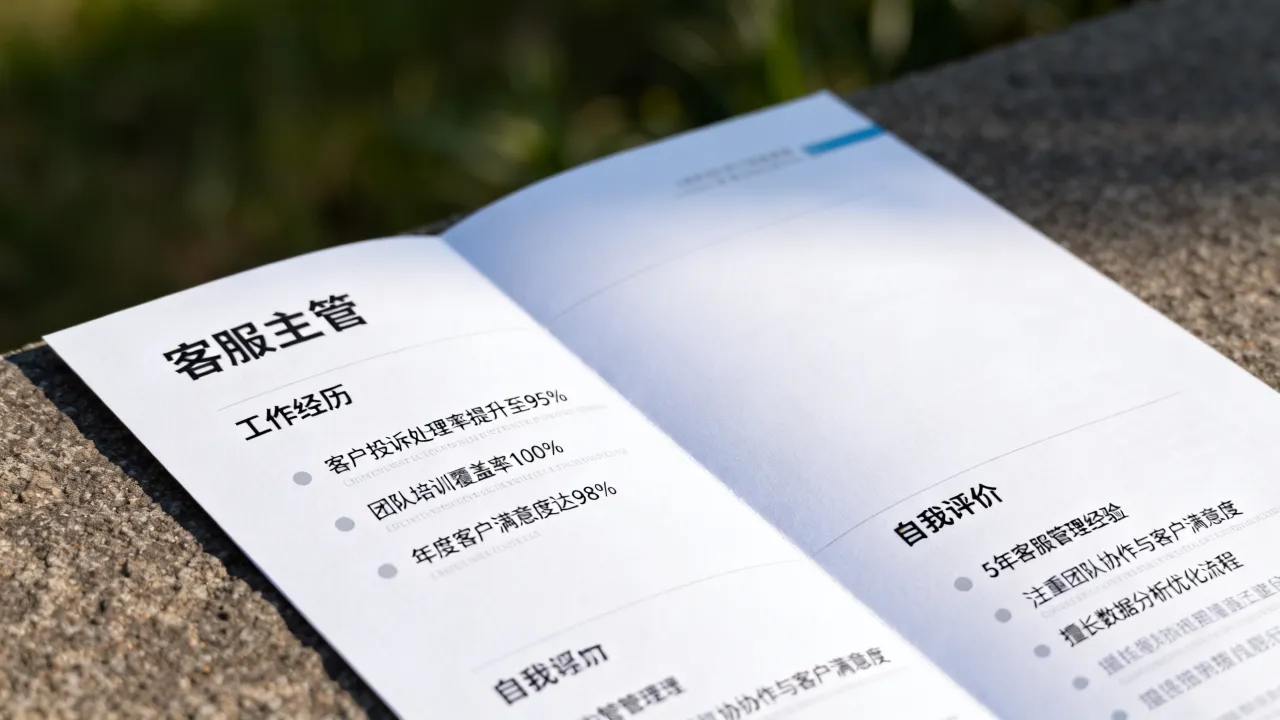 客服主管简历怎么写?客服主管简历工作经历和自我评价怎么写-图2 客服主管简历怎么写?客服主管简历工作经历和自我评价怎么写-图2