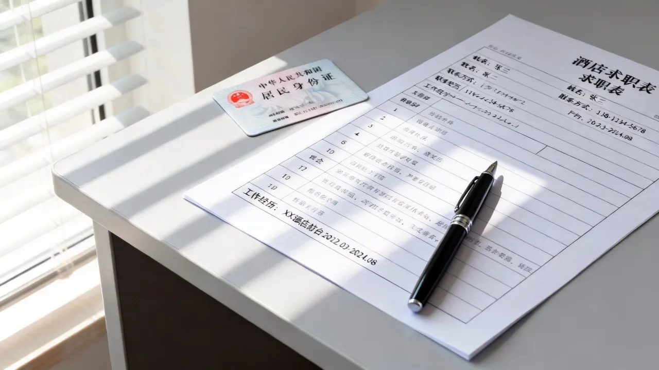 酒店求职表怎么写?酒店求职表怎么填写才规范模板范文-图2 酒店求职表怎么写?酒店求职表怎么填写才规范模板范文-图2