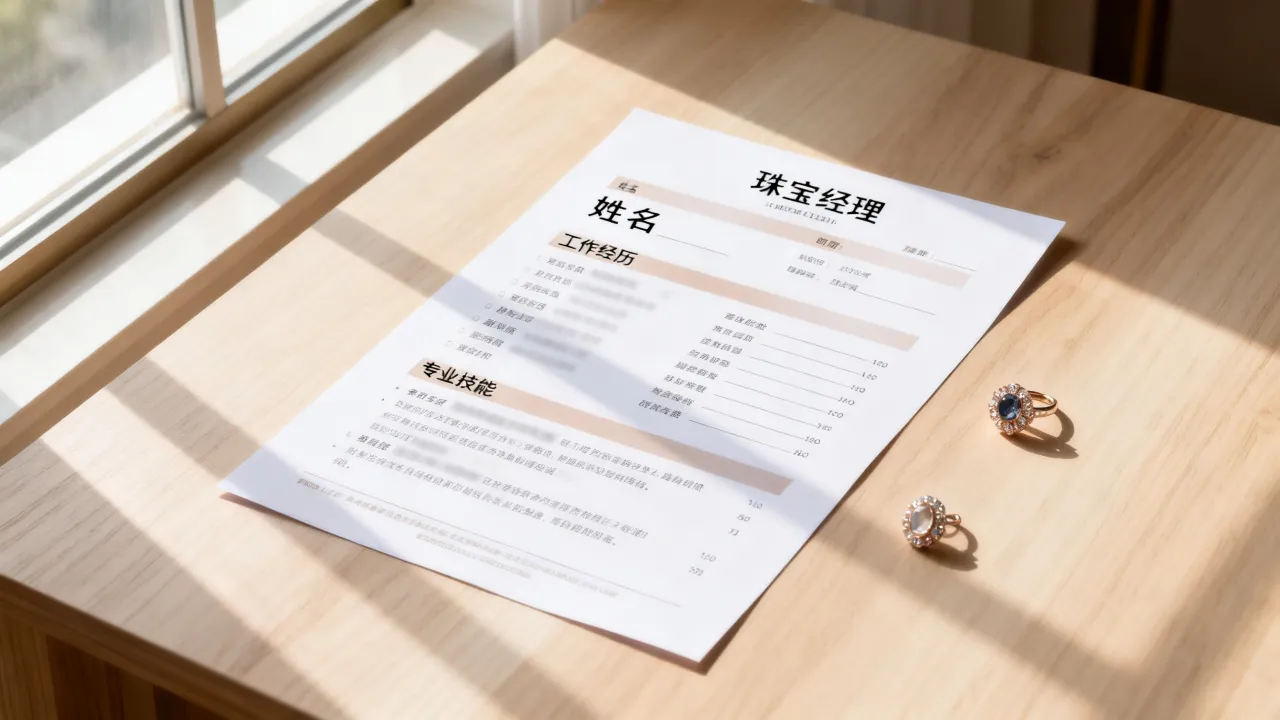 珠宝经理简历怎么写,珠宝经理简历模板范文哪里下载?