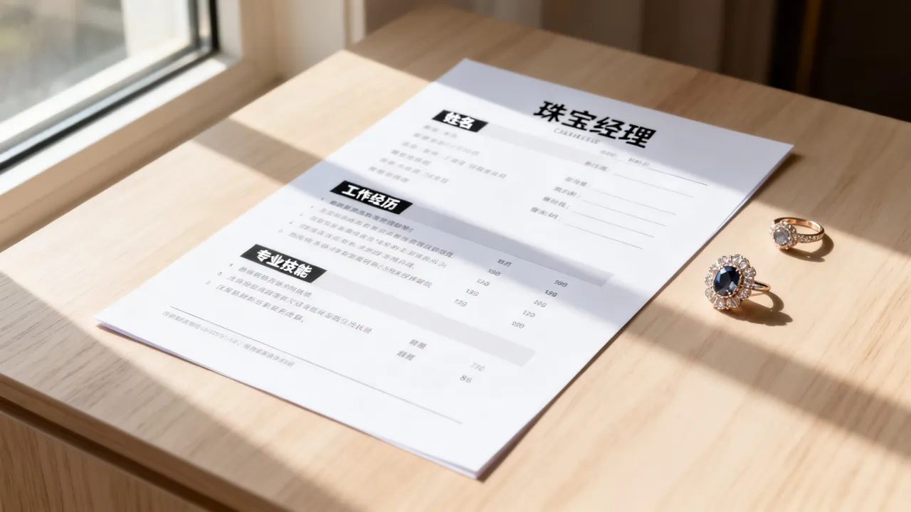 珠宝经理简历怎么写,珠宝经理简历模板范文哪里下载?-图3 珠宝经理简历怎么写,珠宝经理简历模板范文哪里下载?-图3