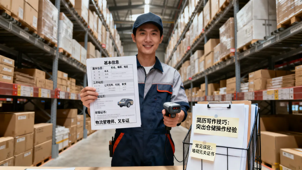 物流仓管员简历怎么写,有哪些写作技巧和常见误区?