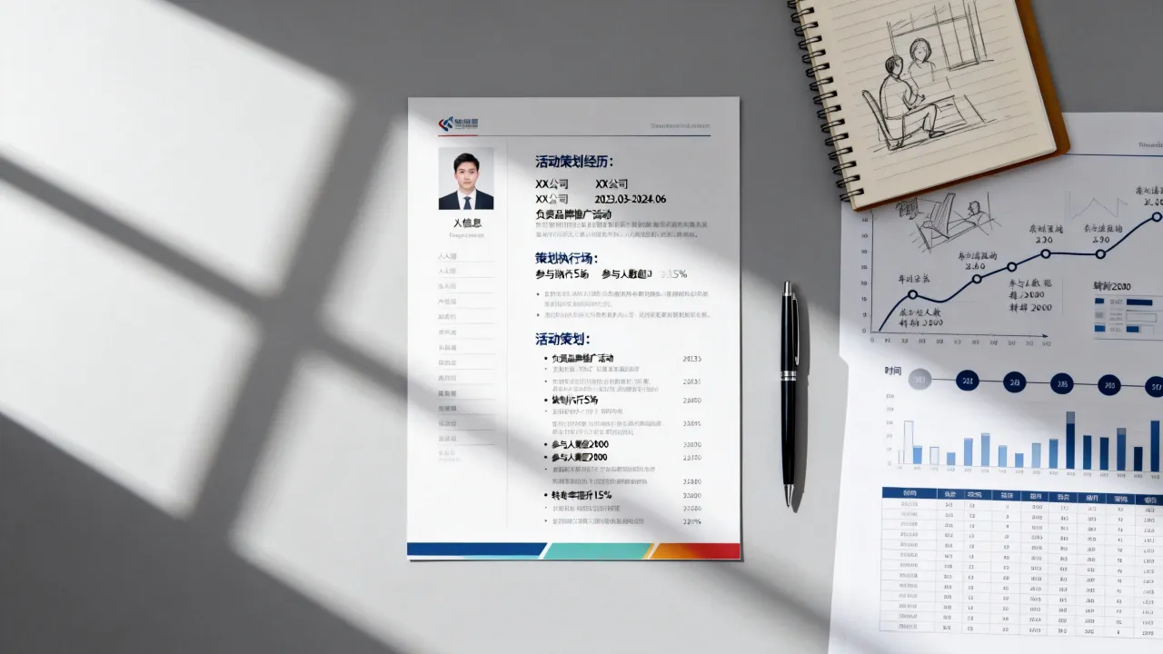 活动策划怎么写入简历,活动策划经历怎么写进简历