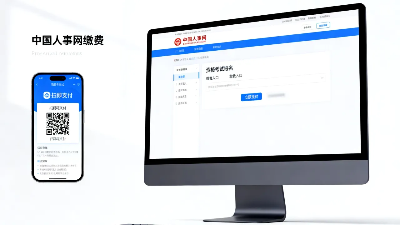 中国人事网缴费入口在哪，资格考试报名费怎么交-图3