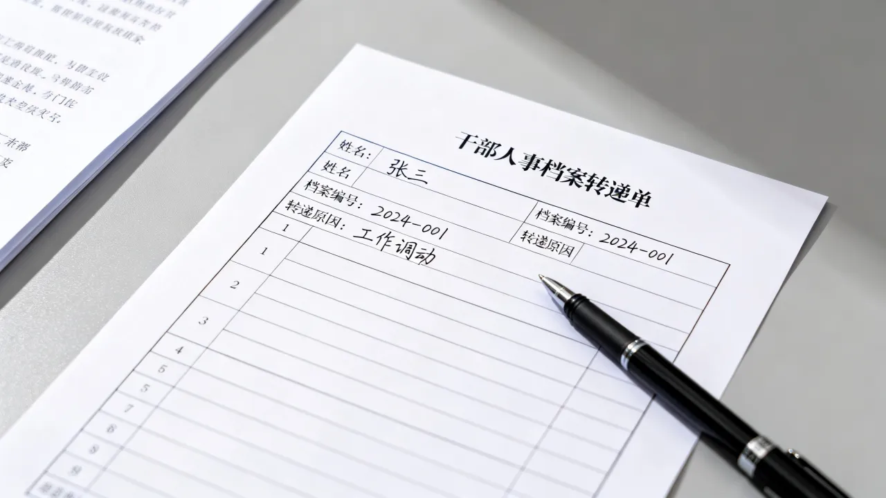干部人事档案转递单怎么填写才规范?转递流程和注意事项详解