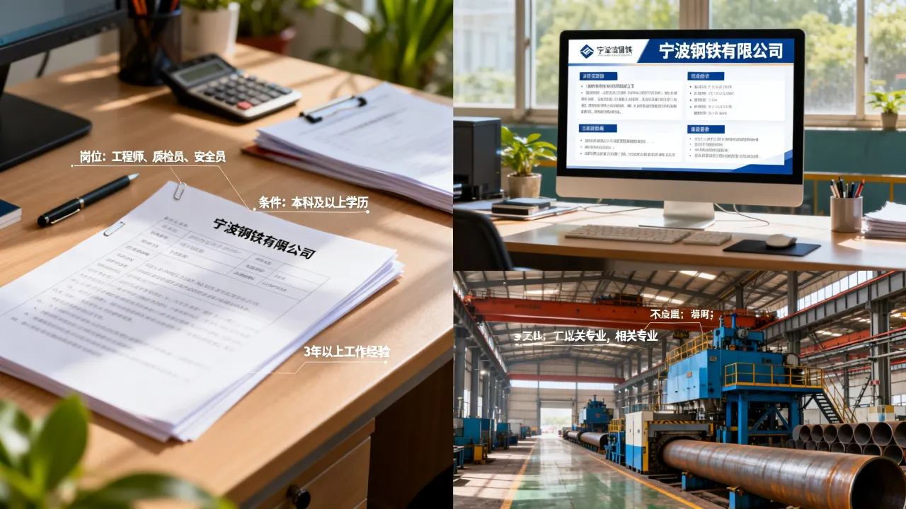 宁波钢铁有限公司招聘有哪些岗位?招聘条件是什么?-图3 宁波钢铁有限公司招聘有哪些岗位?招聘条件是什么?-图3