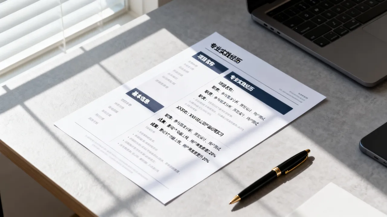 专业实践怎么写简历?简历中专业实践经历描述要点-图3 专业实践怎么写简历?简历中专业实践经历描述要点-图3
