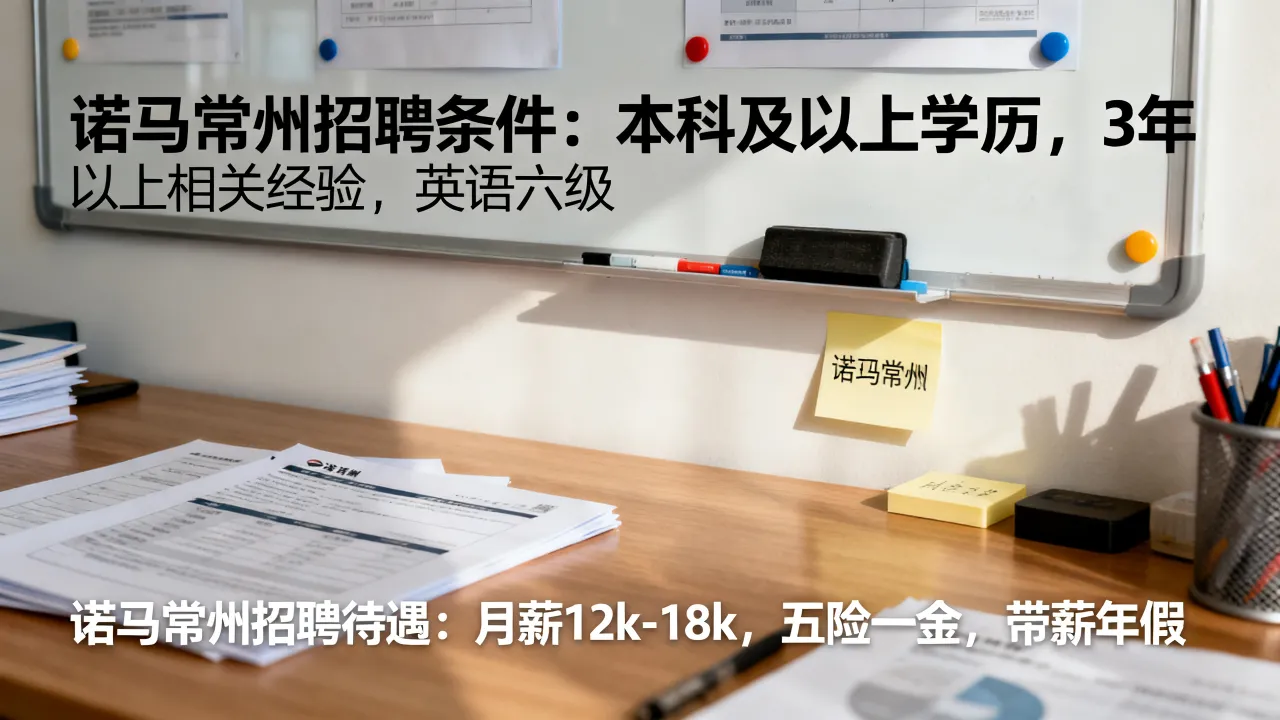 诺马常州招聘条件有哪些?,诺马常州招聘待遇怎么样?-图1 诺马常州招聘条件有哪些?,诺马常州招聘待遇怎么样?-图1