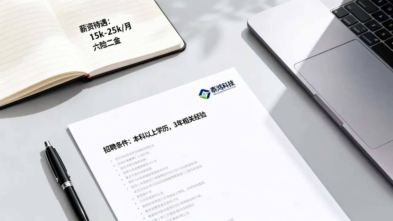 泰鸿科技招聘条件是什么，薪资待遇怎么样