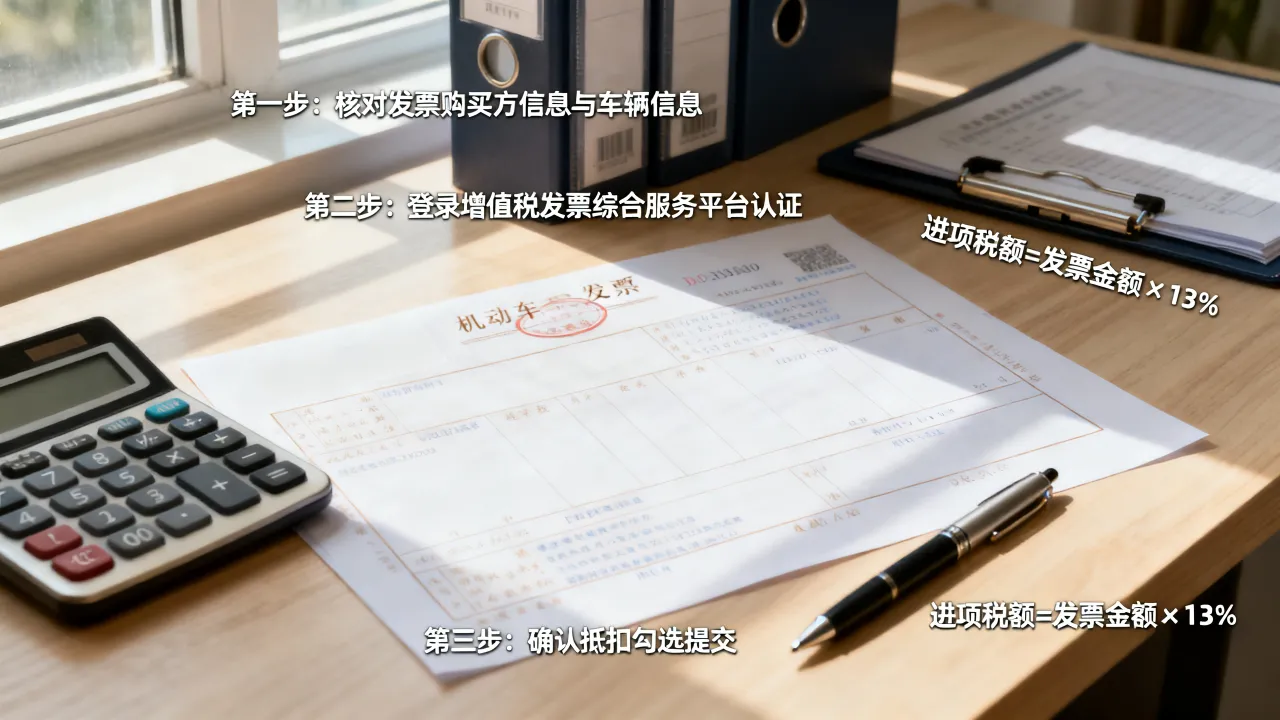 机动车发票如何抵扣,机动车发票抵扣流程及进项税额怎么计算?-图2 机动车发票如何抵扣,机动车发票抵扣流程及进项税额怎么计算?-图2