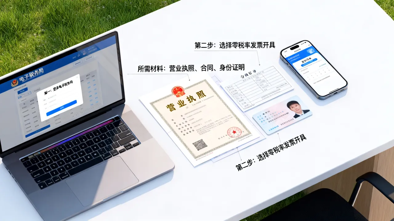 如何开具零税率发票,网上办理流程及所需材料有哪些?-图2 如何开具零税率发票,网上办理流程及所需材料有哪些?-图2