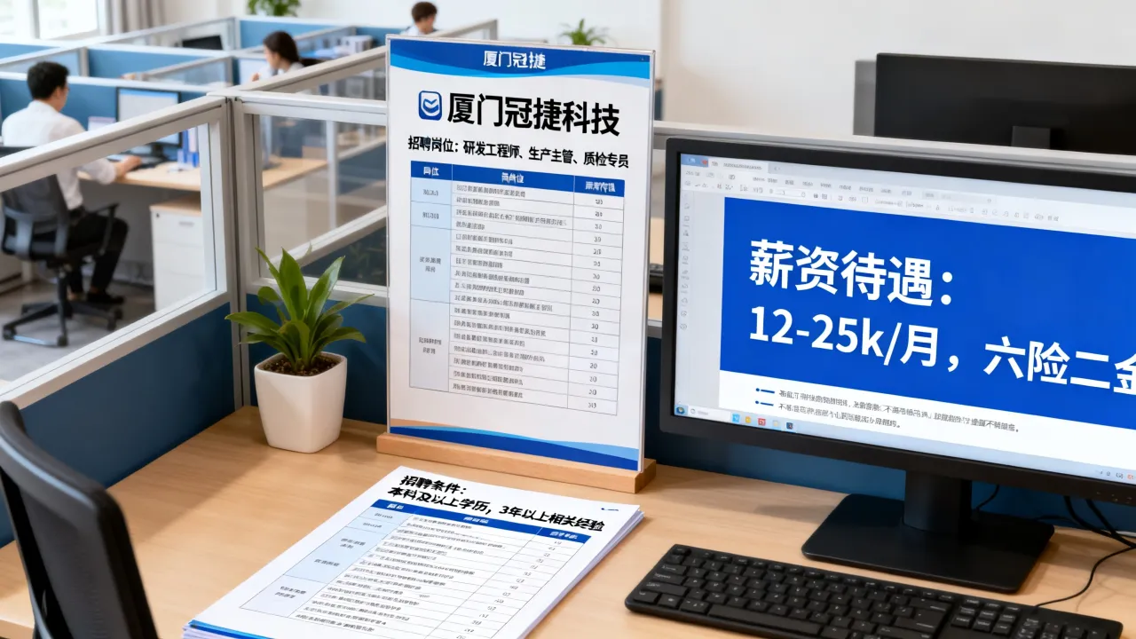 厦门冠捷科技招聘哪些岗位,冠捷科技招聘条件及薪资待遇怎么样