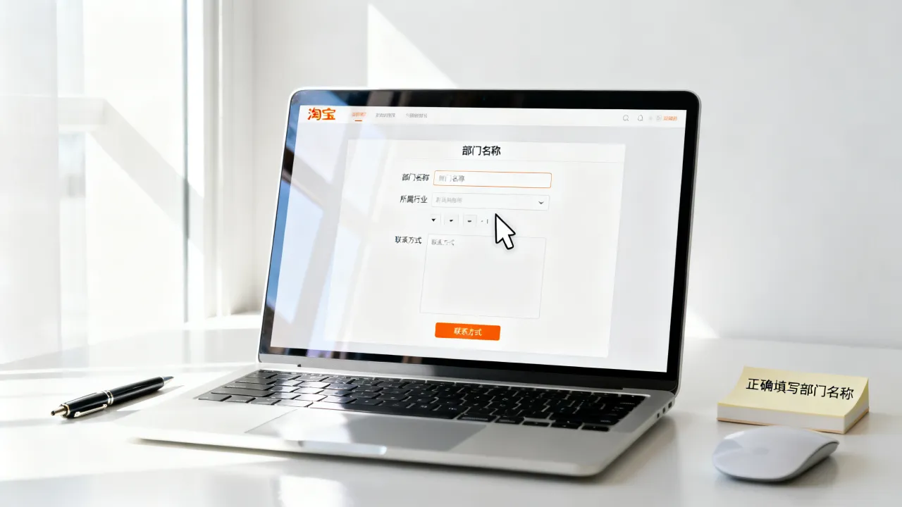 淘宝部门名称怎么填,怎么填写才正确?-图3 淘宝部门名称怎么填,怎么填写才正确?-图3