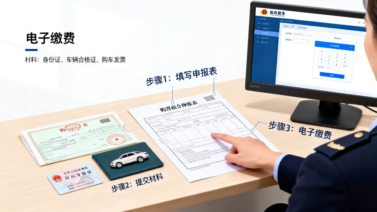 车辆购置税如何办理?去哪里交税最方便,流程材料全攻略-图2 车辆购置税如何办理?去哪里交税最方便,流程材料全攻略-图2