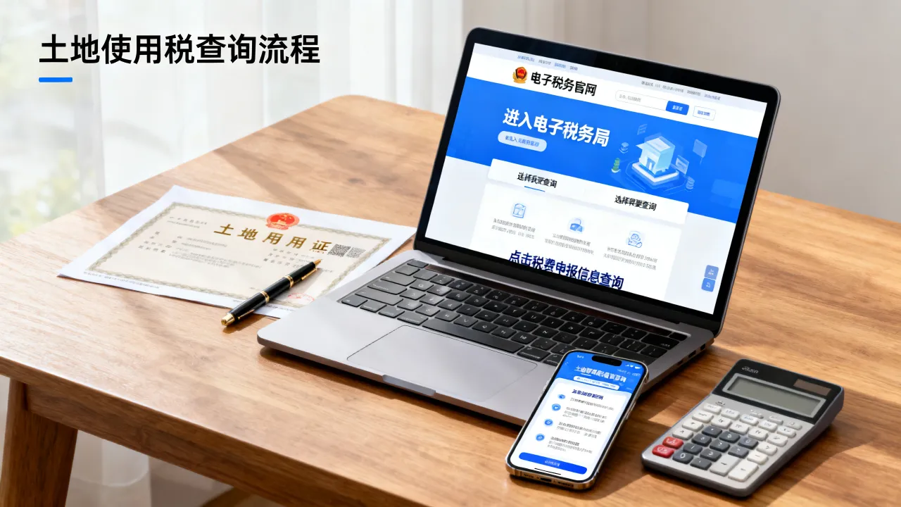 土地使用税如何查询，网上查询入口在哪里查找