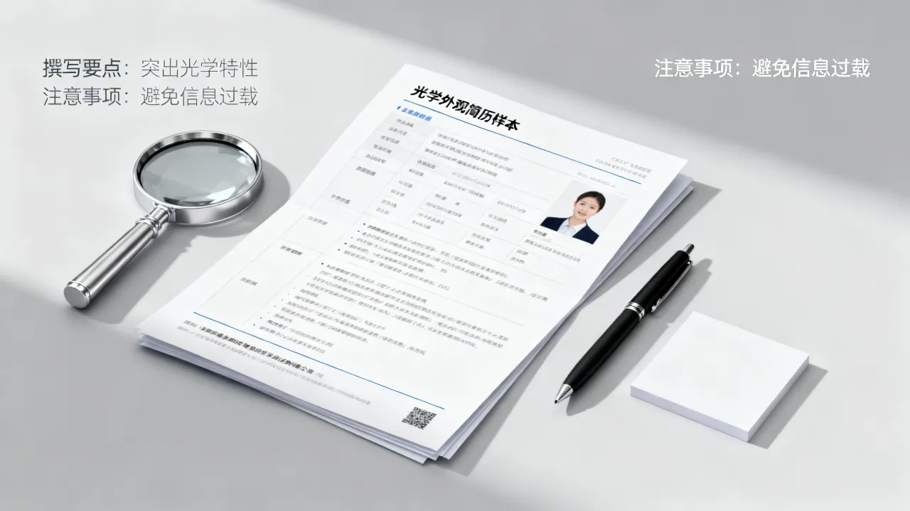 光学外观简历怎么写,有哪些注意事项和常见错误?-图2 光学外观简历怎么写,有哪些注意事项和常见错误?-图2