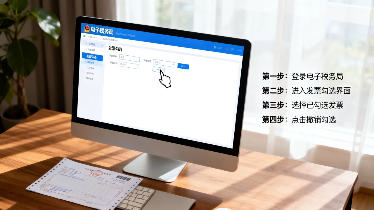 如何撤销已勾选发票,已勾选发票撤销步骤?-图2 如何撤销已勾选发票,已勾选发票撤销步骤?-图2