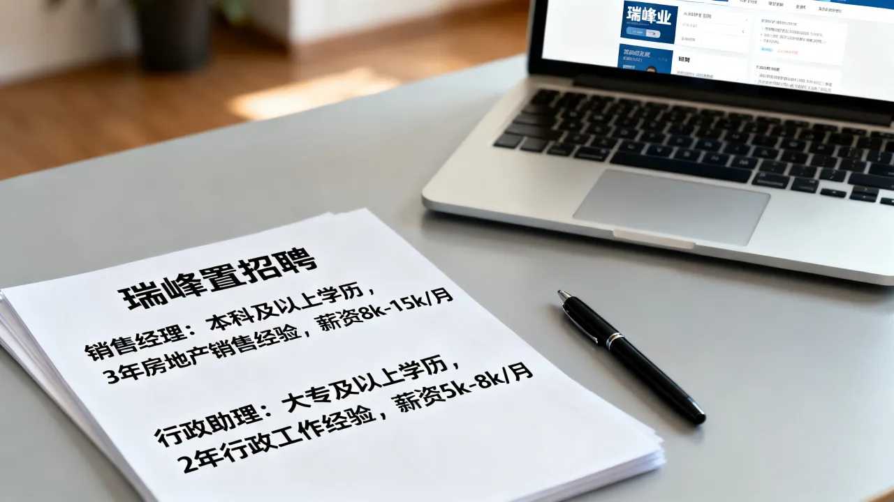 瑞峰置业招聘有哪些岗位?瑞峰置业招聘条件及薪资待遇怎么样?