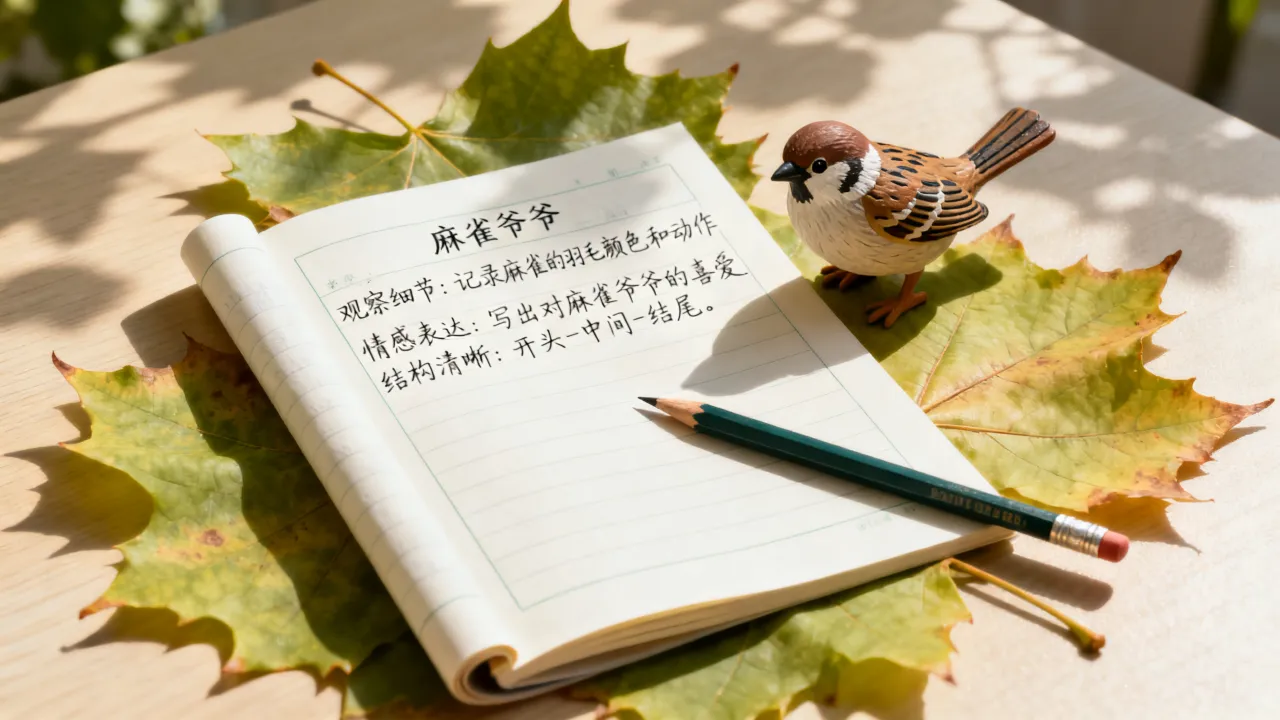 麻雀爷爷作文怎么写,小学生记叙文写作技巧有哪些-图2 麻雀爷爷作文怎么写,小学生记叙文写作技巧有哪些-图2