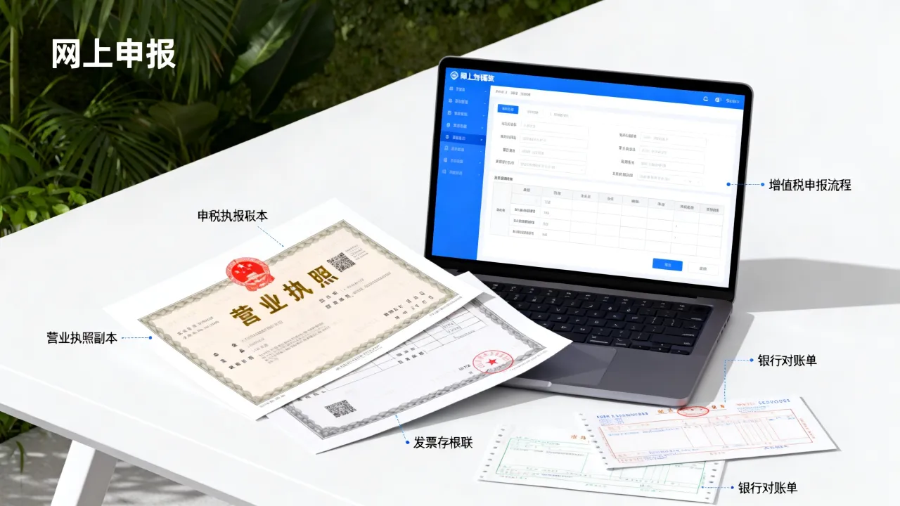 公司如何报增值税,小规模纳税人网上申报流程需要哪些资料?