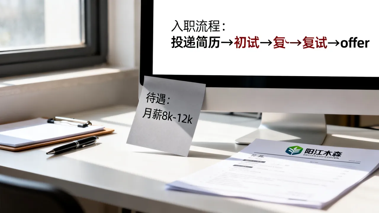 阳江木森招聘最新待遇怎么样,怎么投简历入职