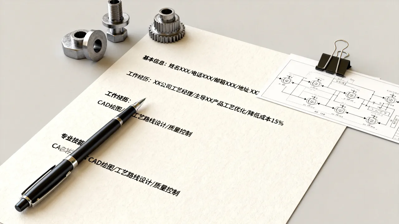 工艺经理简历怎么写，工艺经理简历范文模板有哪些？-图3