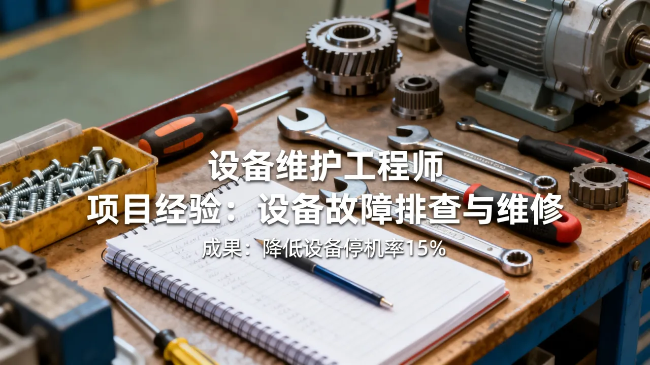 设备维护怎么写简历，设备维护工程师简历项目经验怎么写
