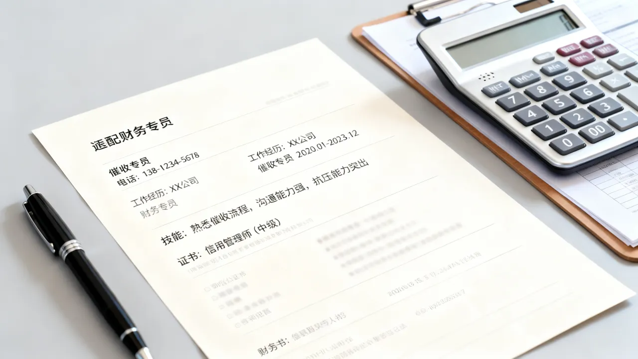 催收款怎么写简历？催收员求职简历内容要点有哪些？
