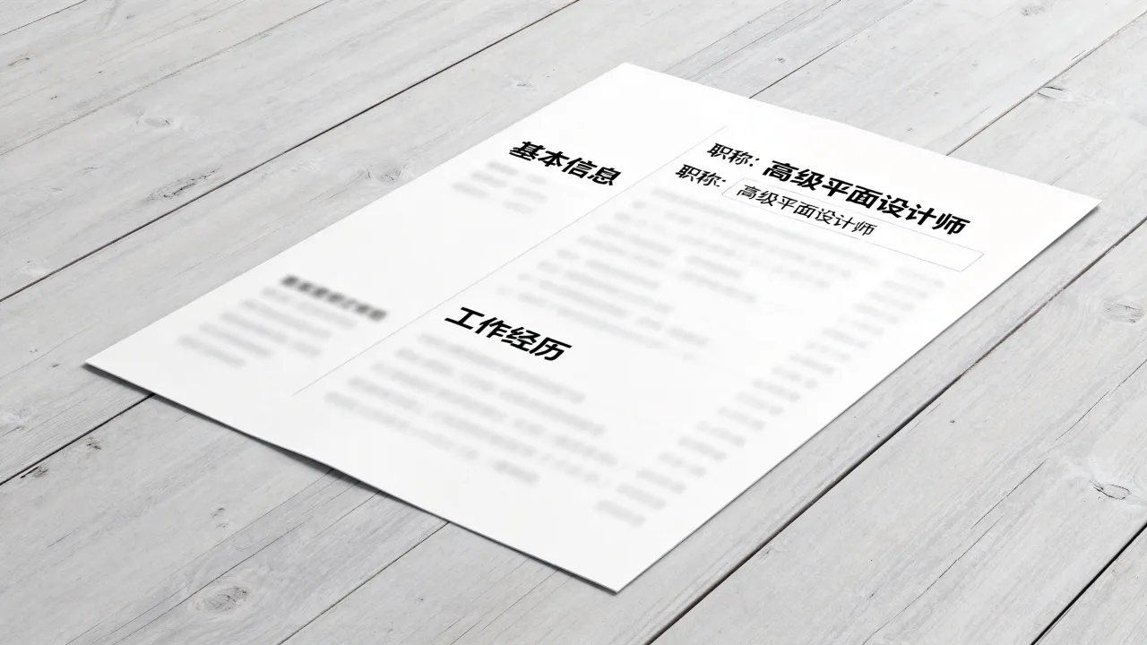 PS简历职称怎么写?PS简历职称一栏怎么填才正确?-图3 PS简历职称怎么写?PS简历职称一栏怎么填才正确?-图3