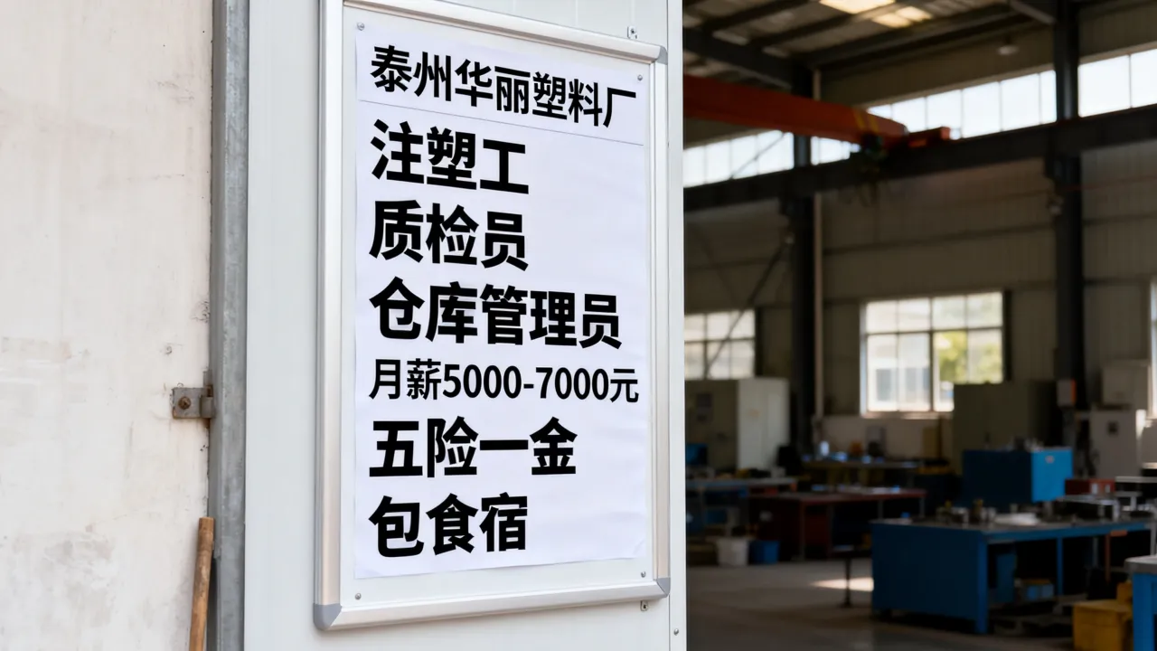 泰州华丽塑料招聘有哪些岗位,泰州华丽塑料厂招工工资待遇怎么样-图1 泰州华丽塑料招聘有哪些岗位,泰州华丽塑料厂招工工资待遇怎么样-图1