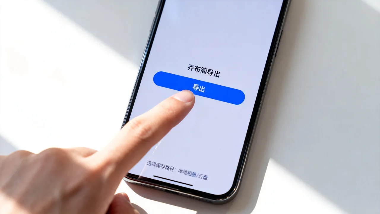 乔布简历手机怎么导出，如何在手机上导出乔布简历-图1