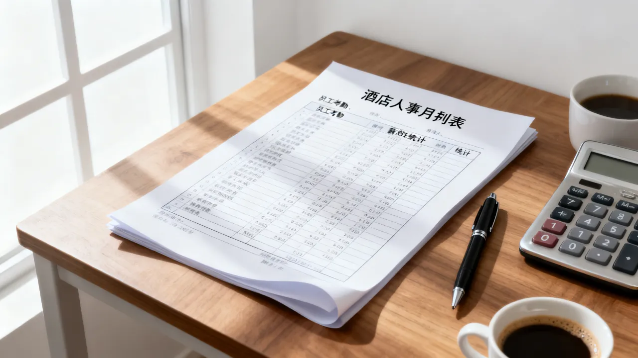 酒店人事月报表怎么做?人事月报表模板有哪些?