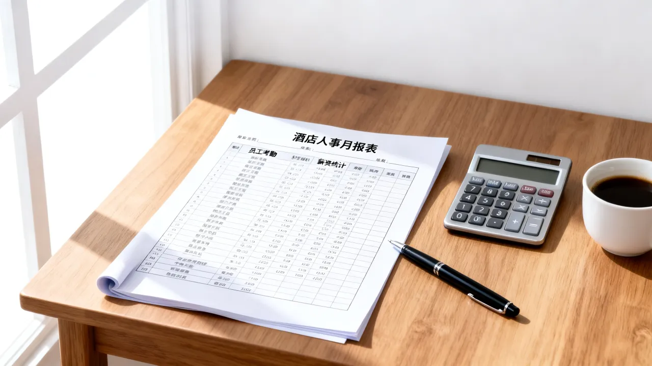 酒店人事月报表怎么做?人事月报表模板有哪些?-图2 酒店人事月报表怎么做?人事月报表模板有哪些?-图2