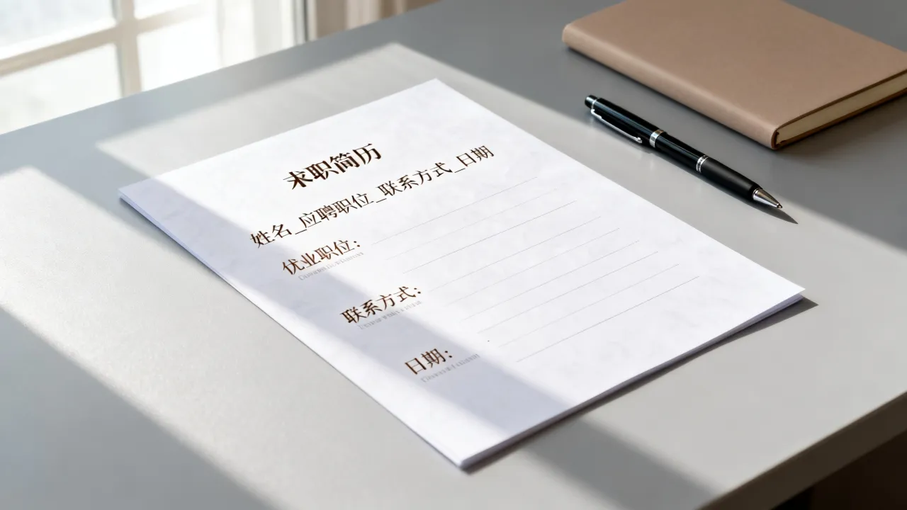 简历名字格式怎么写，求职简历文件命名有哪些注意事项？
